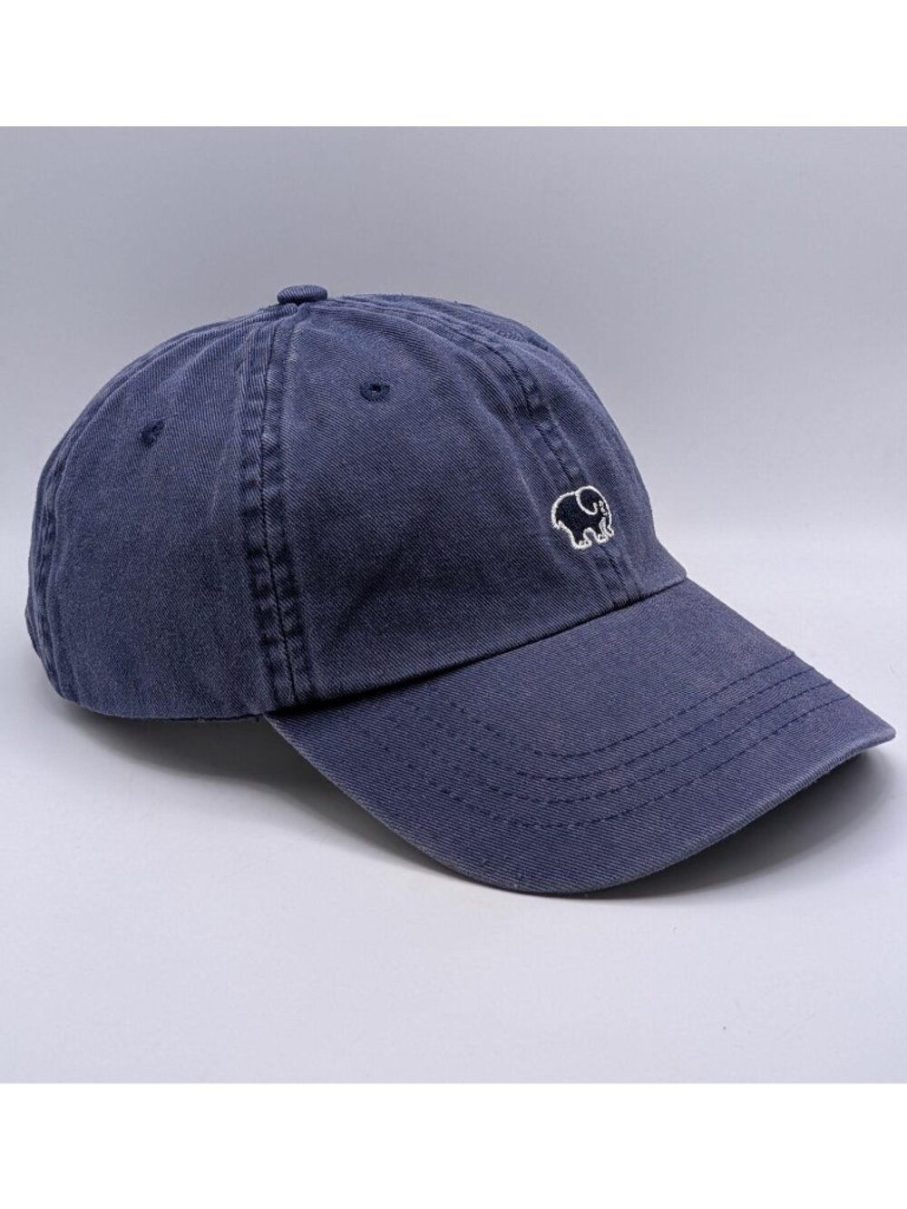 Ivory Ella Blue Elephant Logo Ball Cap Hat Adjustable Strap Back Unisex Animal